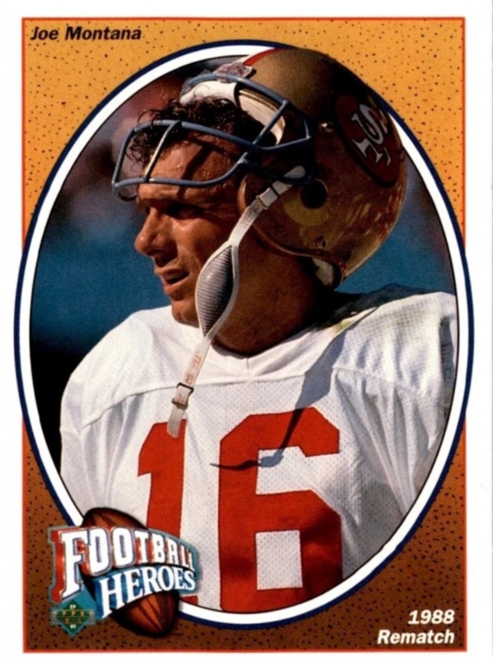 Joe Montana 1991 Upper Deck San Francisco 49ers NFL Football Card